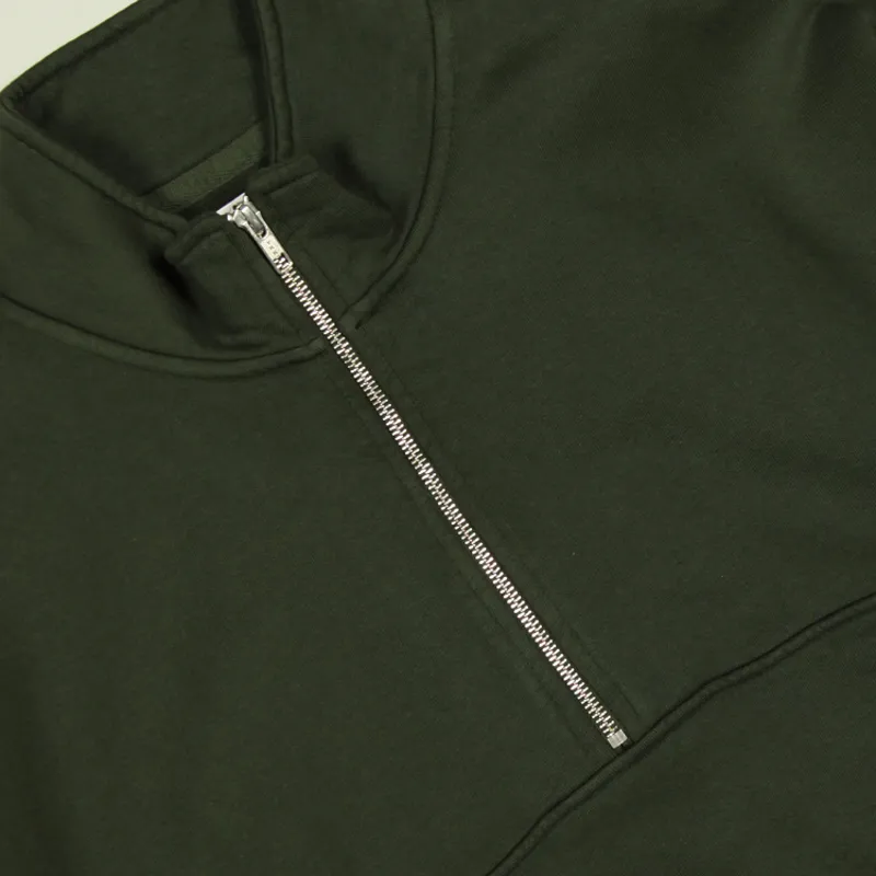 Colorful Standard Organic Quarter Zip - Hunter Green-1